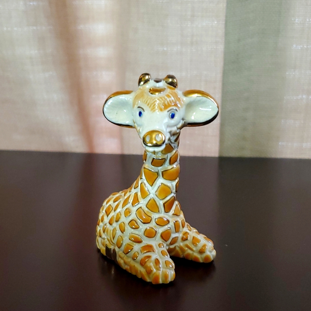 Artesania Rinconada Baby Giraffe Figurine Uruguay Original Tags